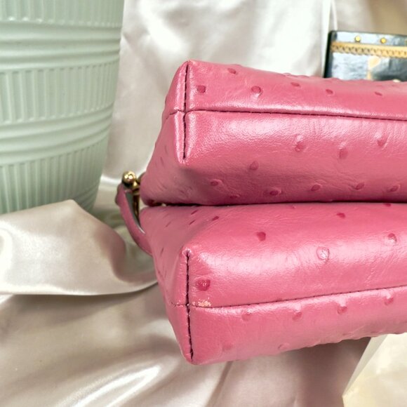 Coach Mia Crossbody – Ostrich-Embossed Leather in Pink (Style No. F76644) - Picture 8 of 14